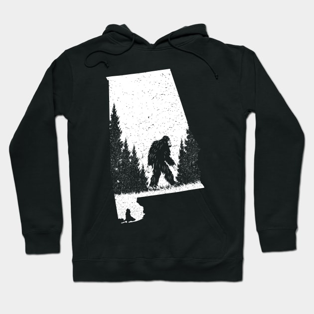 Alabama Bigfoot Hoodie by Tesszero